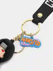 Черный брелок на ключи, рюкзак или сумку Naruto, anime demon slayer