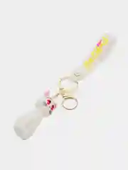 Белый брелок на ключи, рюкзак или сумку Кот Sailor Moon, Мадагаскар, Винни Пух