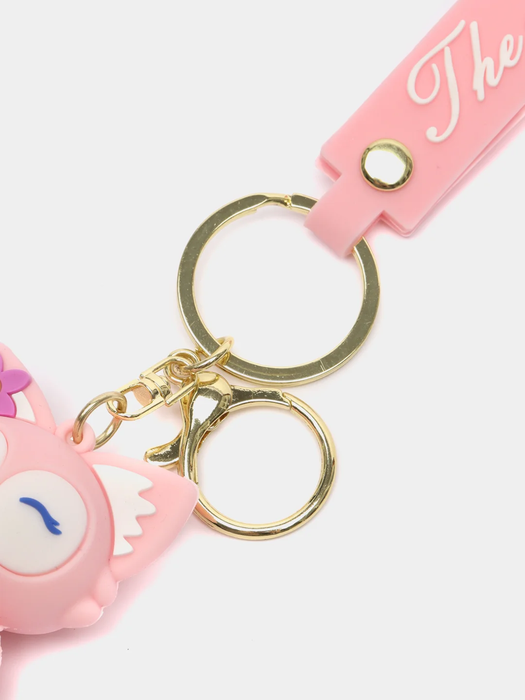 Розовый брелок на ключи, рюкзак или сумку Кот Sailor Moon, Мадагаскар, Винни Пух