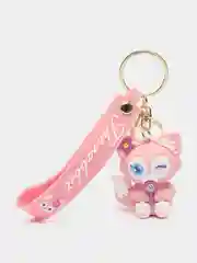 Розовый брелок на ключи, рюкзак или сумку Кот Sailor Moon, Мадагаскар, Винни Пух