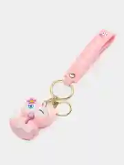 Розовый брелок на ключи, рюкзак или сумку Кот Sailor Moon, Мадагаскар, Винни Пух