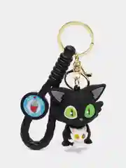 Черный брелок на ключи, рюкзак или сумку Кот Sailor Moon, Мадагаскар, Винни Пух