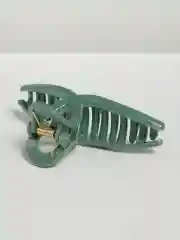 Зелёный хаки заколка-краб для волос