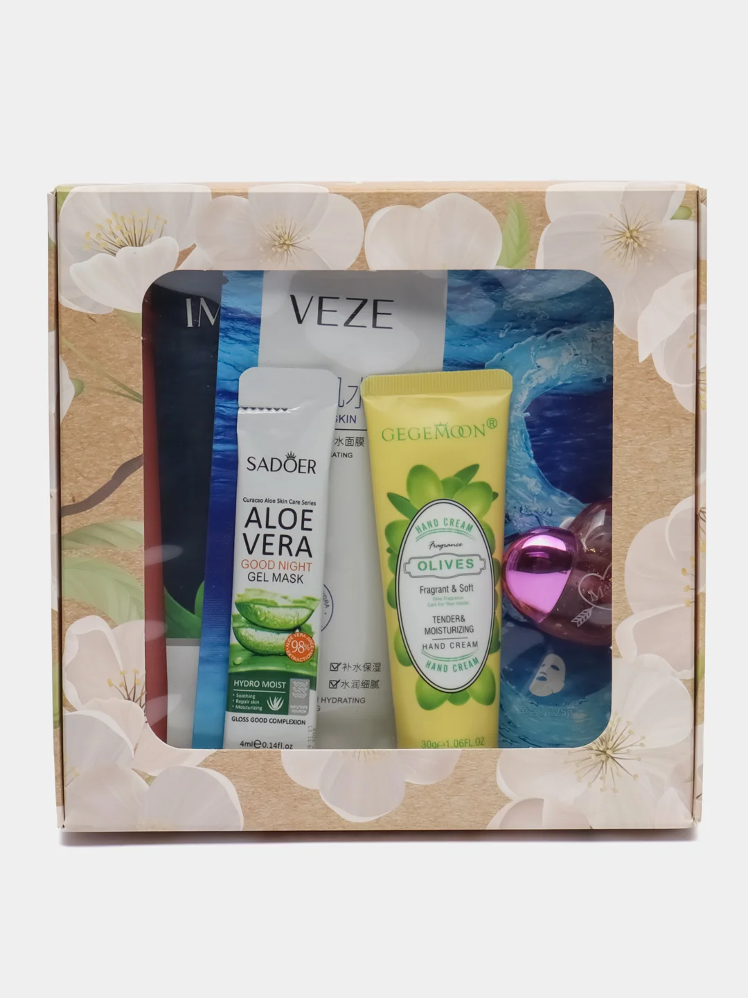 Алый подарочный набор косметики женский, Beauty box, подарок на новый год