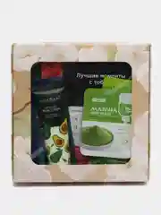 Бежевый подарочный набор косметики женский, Beauty box, подарок на новый год