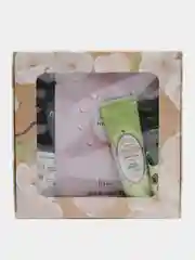 Бежевый меланж подарочный набор косметики женский, Beauty box, подарок на новый год