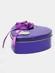 Фиолетовый набор подарочный "Мыльные розочки и Мишка в шкатулке"