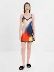 Бирюзовый женская домашняя сорочка