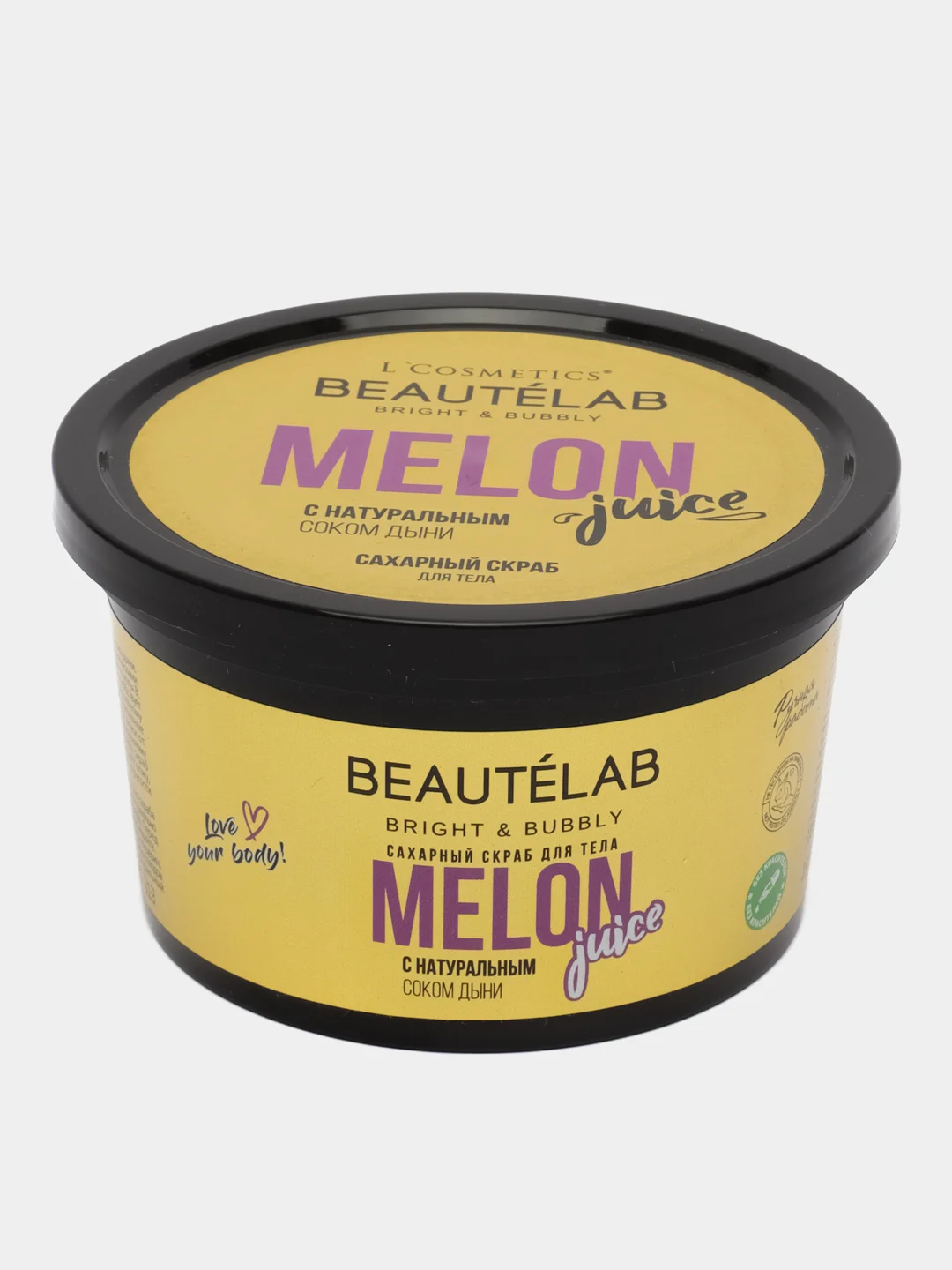 Натуральный сахарный скраб для тела Beautlab с соком дыни, 250 мл "LCosmetics"
