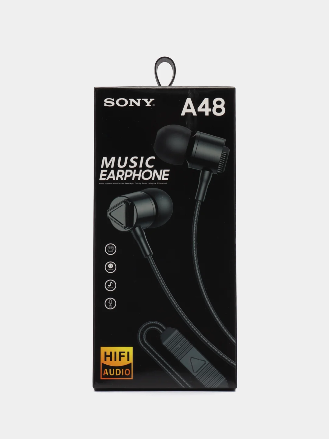 Наушники проводные с микрофоном SONY MUZIC EARPHONE A48