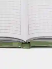 Лесной зеленый записная книжка, А6, 48 листов, в клетку, твердая обложка, глянцевая ламинация 60г/м2