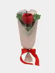 Красный букет из мыльных цветов, роз Декоративный букет, мыльные розы