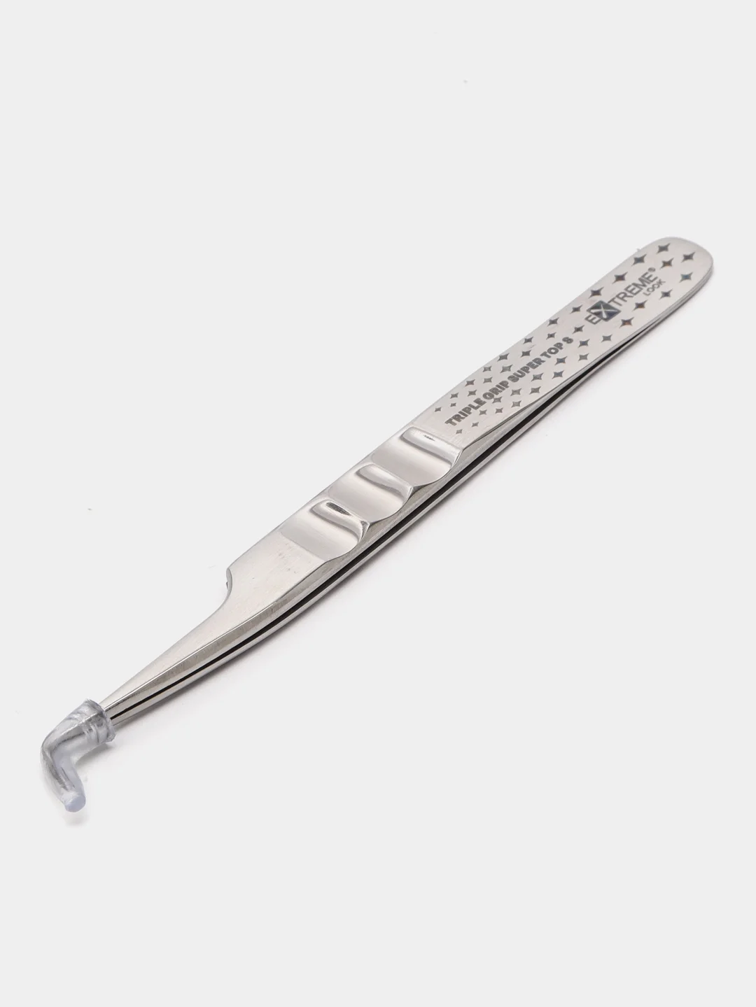 Пинцет для наращивания ресниц Extreme look "triple grip" super top s