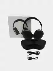 Черный беспроводные наушники Pods Max с чехлом, с Bluetooth, микрофоном, шумоподавление, анимация