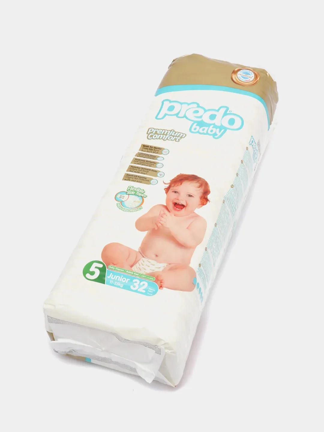 Подгузники детские Predo Baby 5, от 11 до 25 кг, 32 штуки