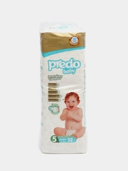 Подгузники детские Predo Baby 5, от 11 до 25 кг, 32 штуки