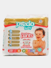 Подгузники-трусики для детей Predo Baby 6, от 15 кг, 28 штук