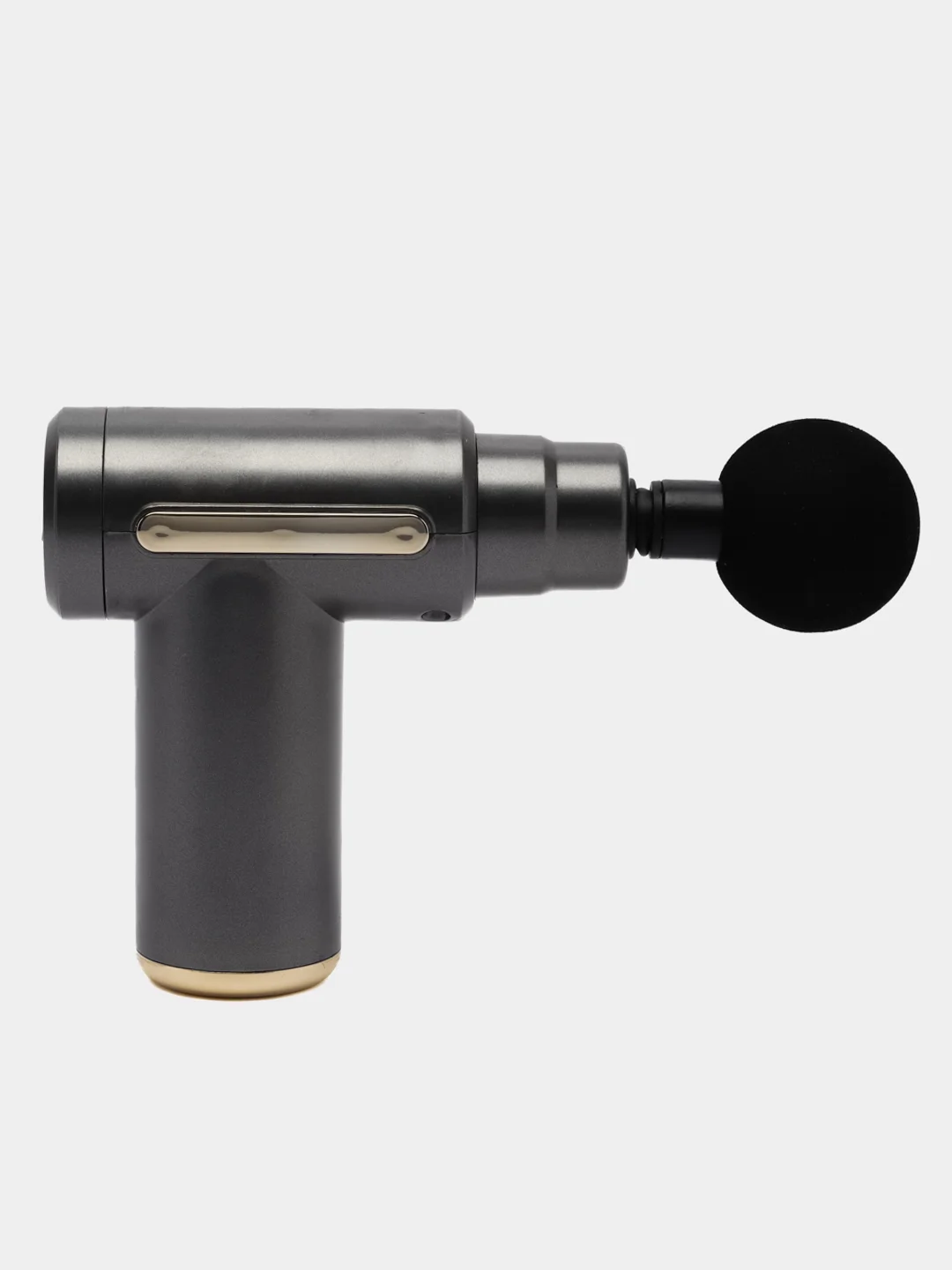 Серый мышечный массажер для тела Fascial Gun,ударный,перкуссионный,антицеллюлитный/ 4 насадки