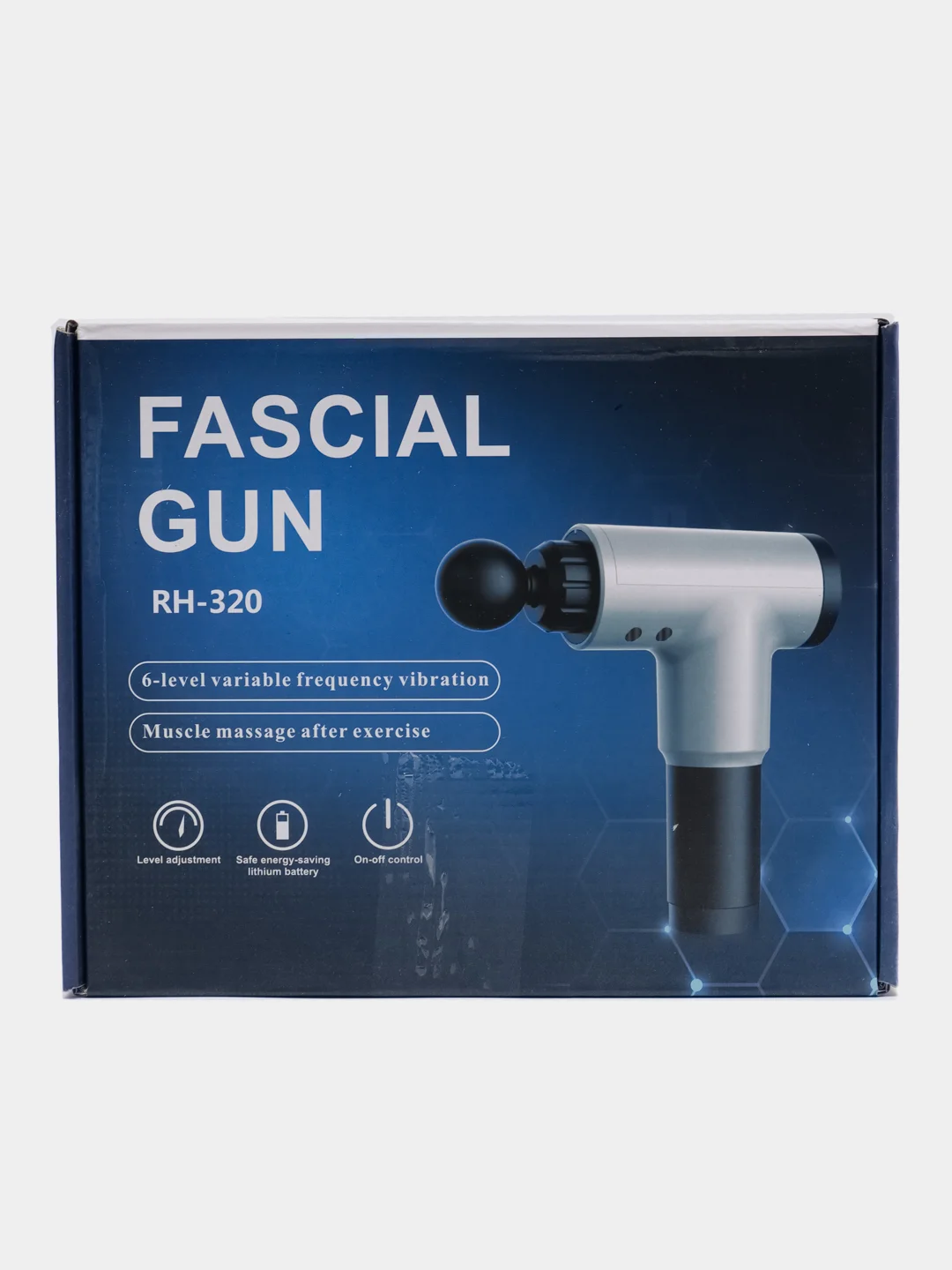 Красный мышечный массажер для тела Fascial Gun, ударный, перкуссионный