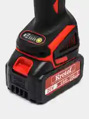 Алый ушм (Машина шлифовальная угловая) Krotof UAG-21/125BL, 4 скорости, два АКБ, болгарка