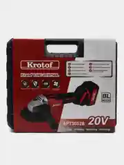 Алый ушм (Машина шлифовальная угловая) Krotof UAG-21/125BL, 4 скорости, два АКБ, болгарка