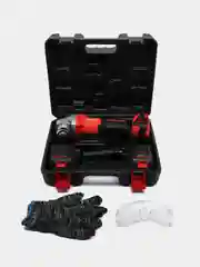 Алый ушм (Машина шлифовальная угловая) Krotof UAG-21/125BL, 4 скорости, два АКБ, болгарка