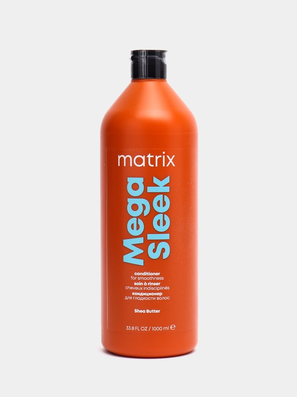 MATRIX TOTAL RESULTS MEGA SLEEK: КОНДИЦИОНЕР ДЛЯ ГЛАДКОСТИ НЕПОСЛУШНЫХ ВОЛОС С МАСЛОМ ШИ