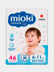 Трусики-подгузники MIOKI М 6-11 кг, 46 штук