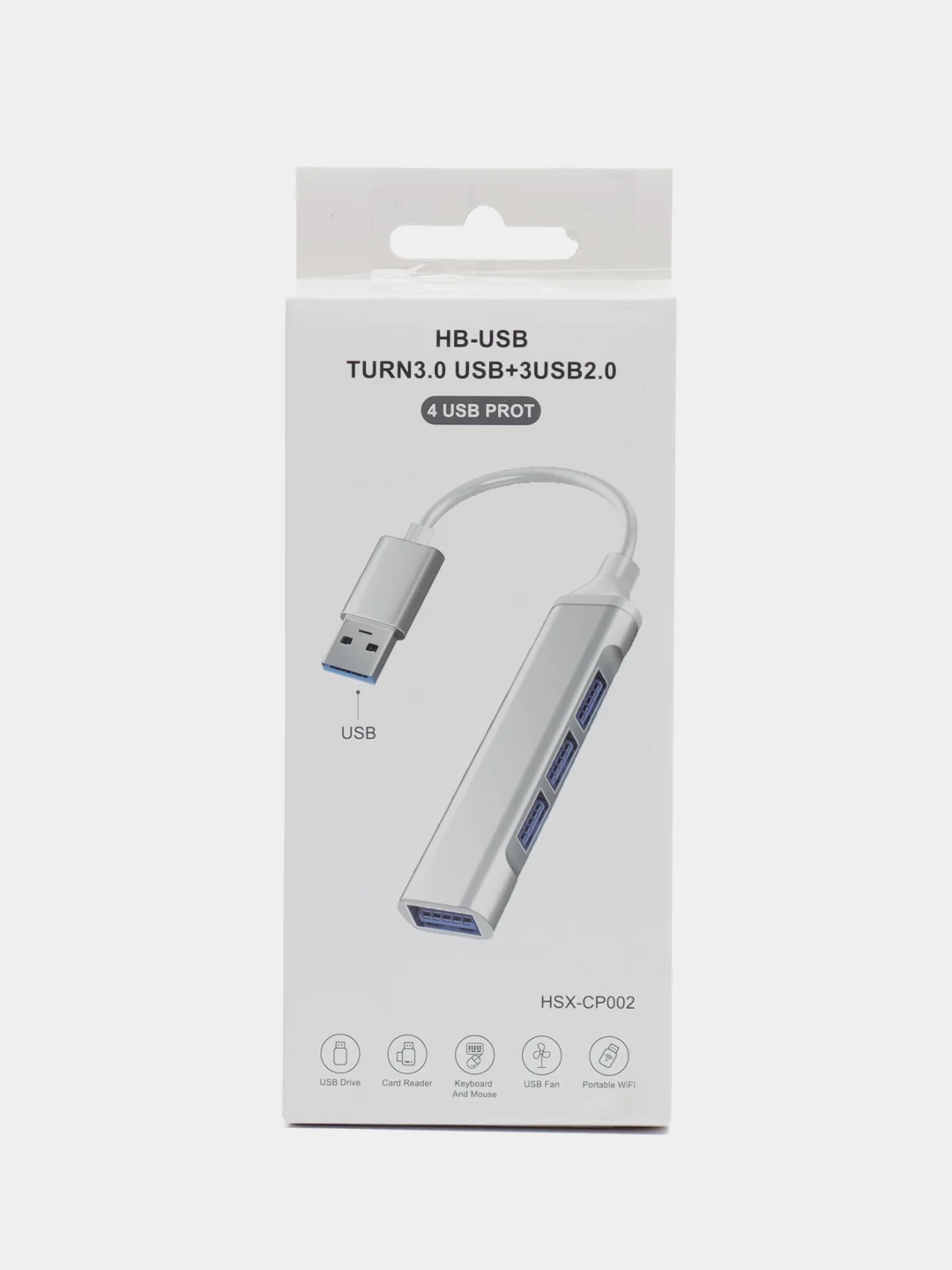 USB-хаб, разветвитель на 4 порта, переходник HUB 3.0 концентратор, Type-C