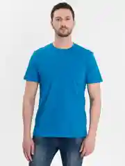 Голубой футболка Oversize