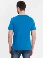 Голубой футболка Oversize