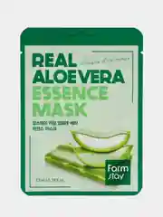 Тканевая маска с алое вера Farm stay "Real aloe vera essence mask"