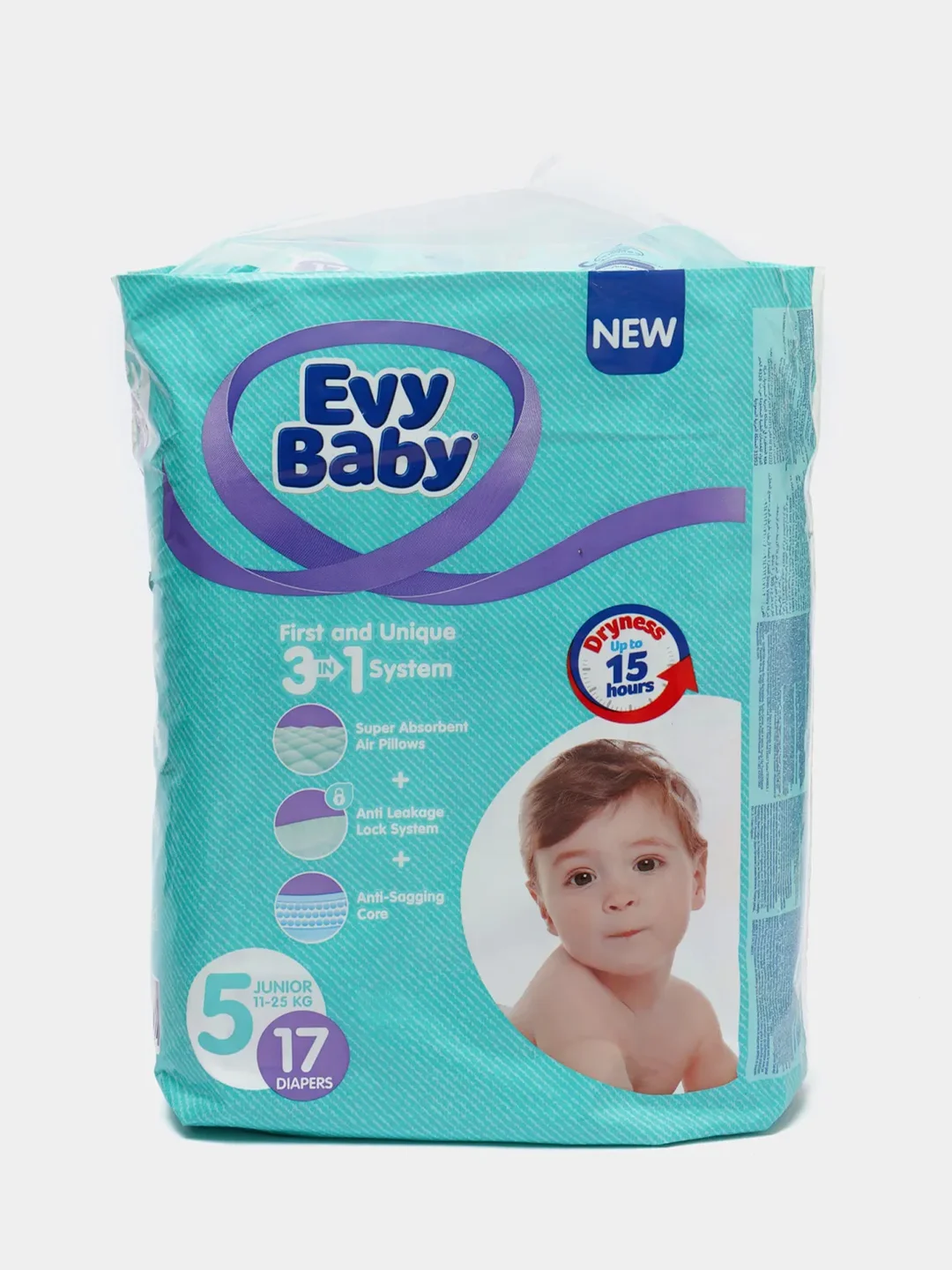 Evy Baby Подгузники стандарт джуниор 17 шт, 11-25 кг, 5 размер