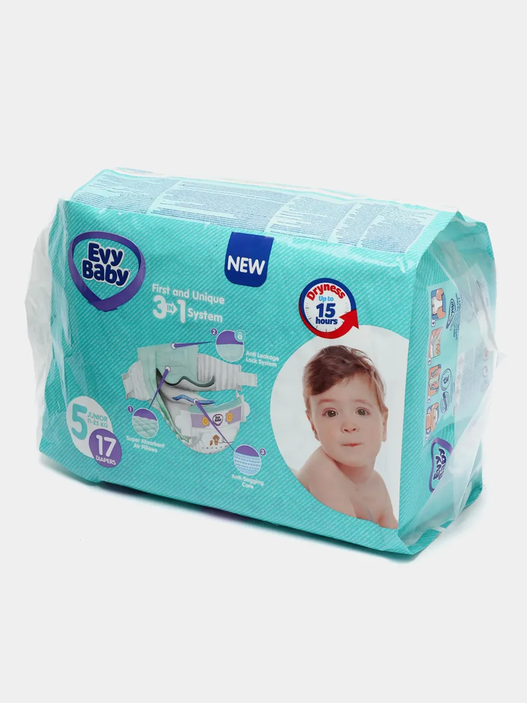 Evy Baby Подгузники стандарт джуниор 17 шт, 11-25 кг, 5 размер