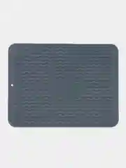 Серый коврик для сушки посуды, силиконовый, 40*30 см