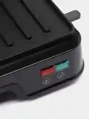 Черный электрический гриль BQ GR1005, 1000Вт, АНТИПРИГАРНОЕ ПОКРЫТИЕ, LED ИНДИКАЦИЯ