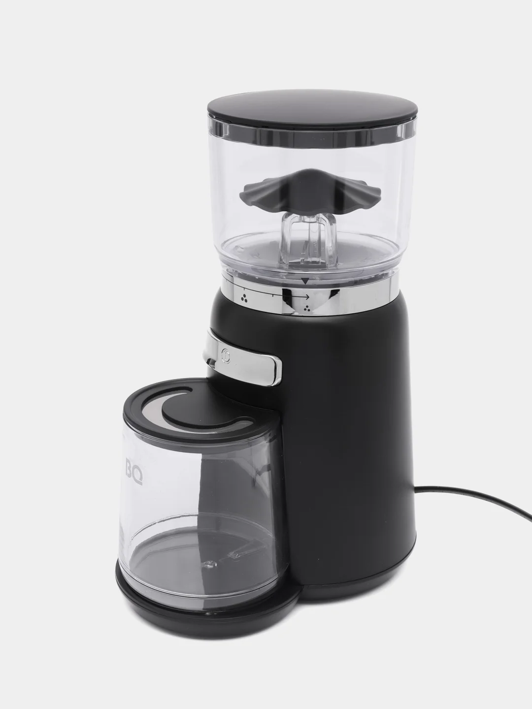 Черный кофемолка BQ CG2001 ЖЕРНОВАЯ, БЫСТРОЕ ИЗМЕЛЬЧЕНИЕ, 20 СТЕПЕНЕЙ ПОМОЛА, 120 Вт