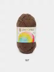 Шоколадный пряжа Пехорка Детская новинка, 100% акрил, 50 г, 200 м