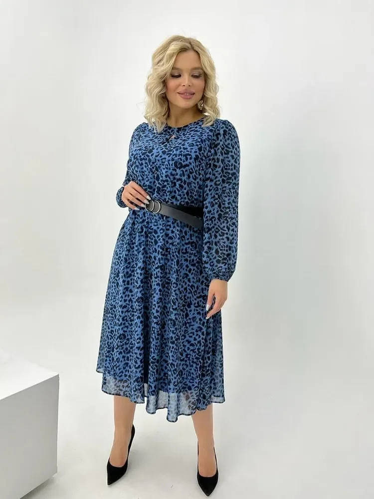 Платье женское шифоновое, большие размеры 50-64