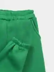 Зеленый утепленный костюм в клетку для девочки