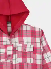 Зеленый утепленный костюм в клетку для девочки