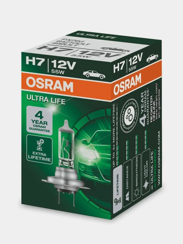 Галогенные лампы OSRAM ULTRA LIFE, 64210ULT, 1шт