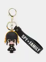 Черный брелок на ключи, рюкзак или сумку Spy family, Ninja warriors, Genshin impact