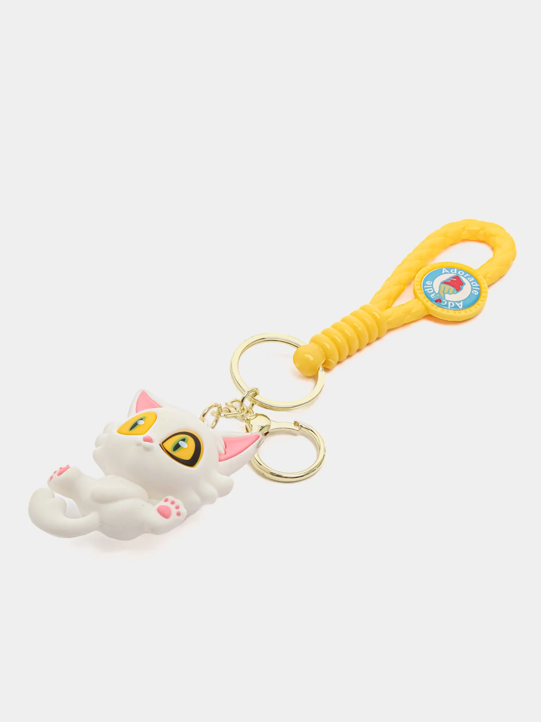 Горчичный брелок на ключи, рюкзак или сумку Кот Sailor Moon, Мадагаскар, Винни Пух