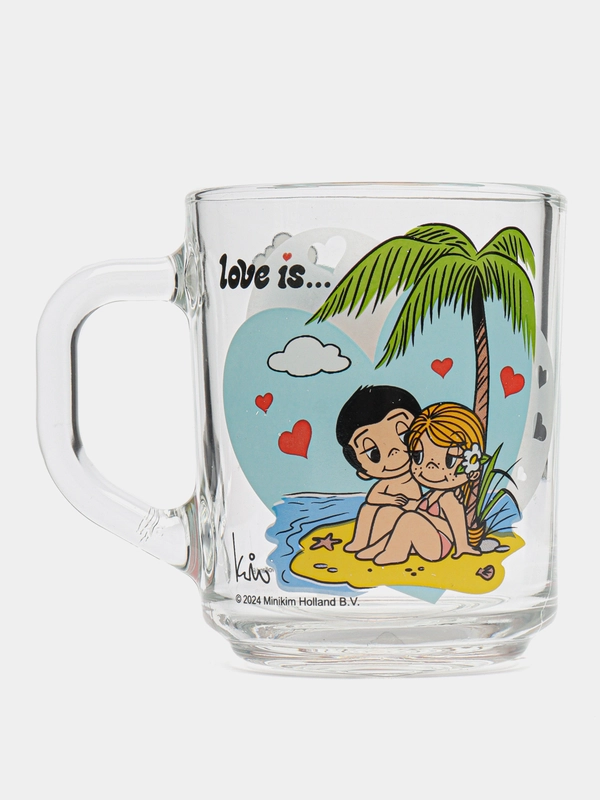 Кружка "Love is..." Модерн (в подарочной упаковке), 230 мл, стекло