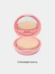 Слоновая кость пудра для лица, с зеркалом и спонжем