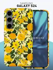 Чехол для Samsung Galaxy A54 A34 A24 S23 S24 с принтом пластиковый ROSCO матовый тонкий