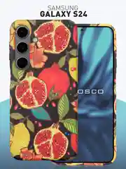 Чехол для Samsung Galaxy A54 A34 A24 S23 S24 с принтом пластиковый ROSCO матовый тонкий