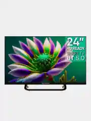 Черный телевизор LED 24" Topdevice Frameless Neo 24CS04H, HD/Smart TV/Wi-Fi/Bluetooth