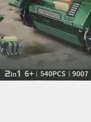 Большой конструктор "Военный Робот -Танк 2 в 1" / лего совместимый, 540 деталей
